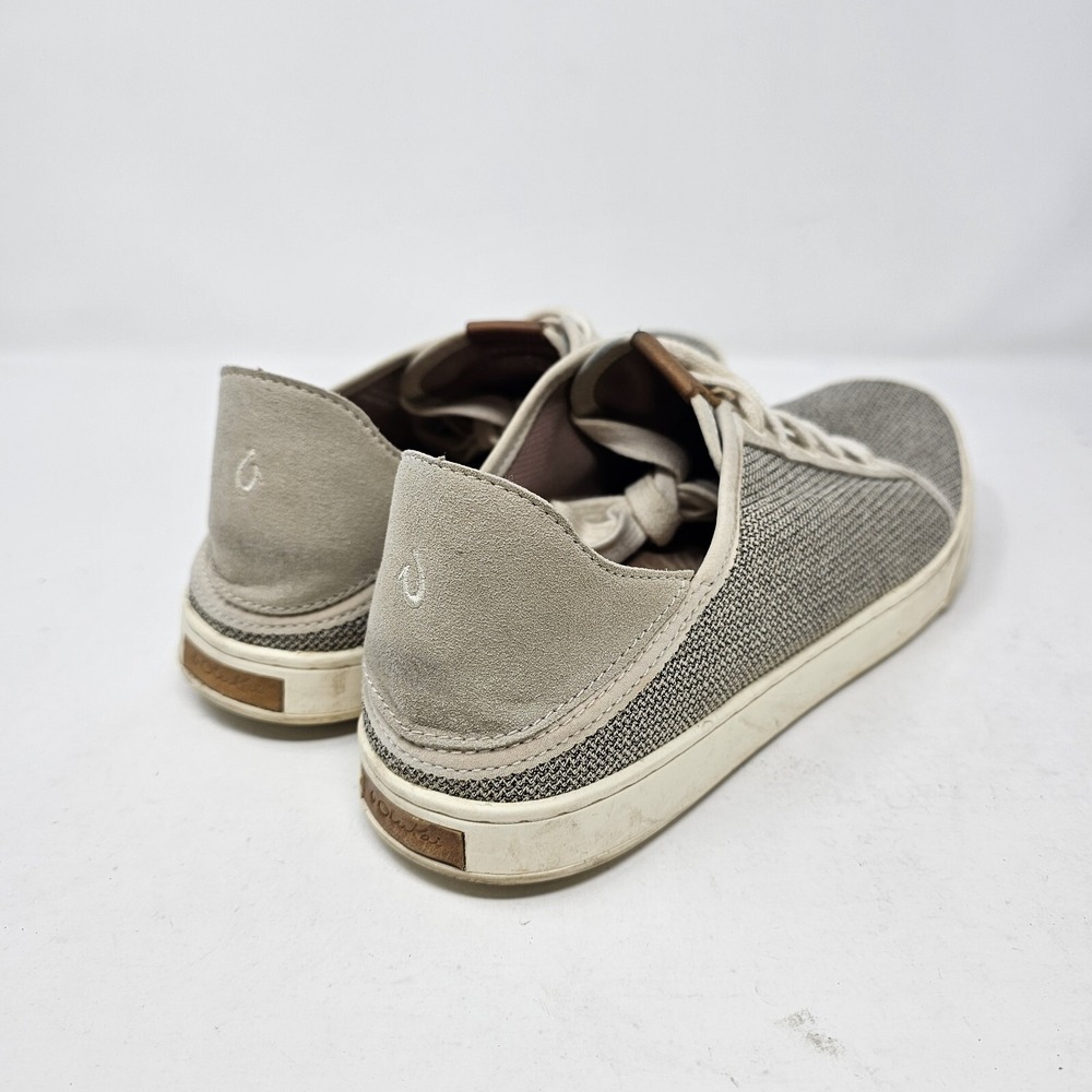OLUKAI Pehuea Li Shoes Womens 11 Gray Tapa Mesh Oxfords Sneaker - Picture 6 of 13